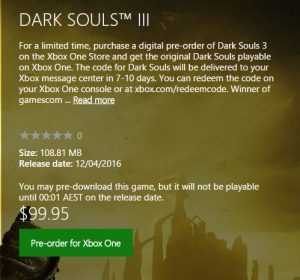 El Dark Souls Original Llega A Xbox One Con La Retrocompatibilidad