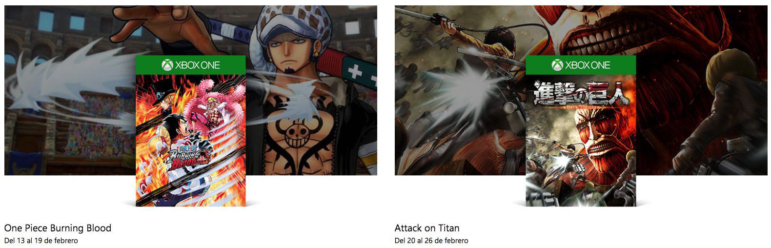 Repasamos los 5 títulos basados en anime que llegarán a Xbox One este 2018 - Además del recientemente lanzado Dragon Ball FighterZ, Xbox One recibirá hasta 5 nuevos títulos basados en anime este 2018. Los repasamos.
