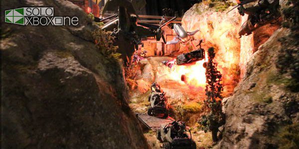 Un fan de Halo presenta un espectacular diorama - El diorama realizado por un fan cuenta con unas medidas de 1.21 por 1.83 metros y es toda una obra de arte, le ha llevado completarlo mas de 2 años de trabajo.