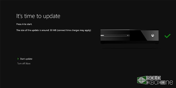 Nueva actualización disponible para Xbox One