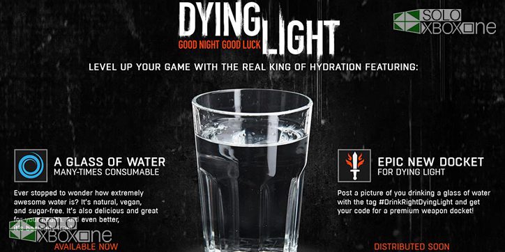 Bebe agua y podrás obtener DLCs gratuitos para Dying Light