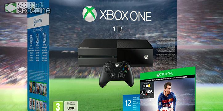 Anunciado Pack exclusivo de GAME de Xbox One de 1TB más FIFA 16