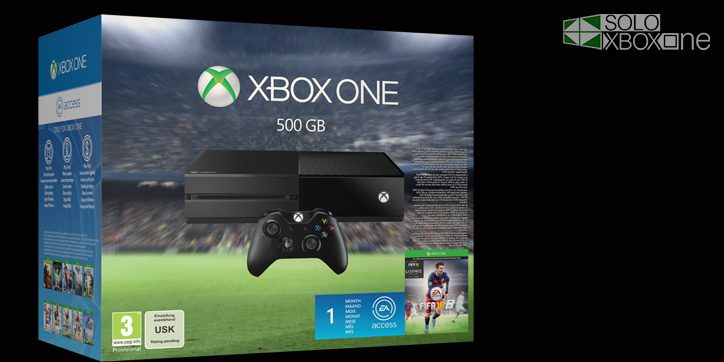 Disponible el Pack Xbox One de 500 GB con FIFA 16 y un mes de EA Access