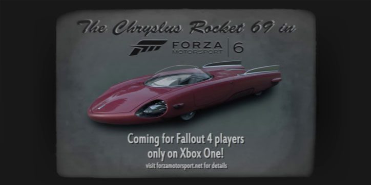 El coche Rocket 69 llega de manera gratuita a Forza 6 con motivo de Fallout 4