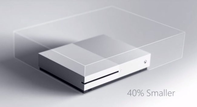 Imagen promocional Xbox One S cuando fue presentada.