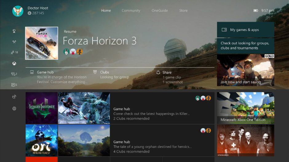 Así es la nueva actualización de Xbox One y la nueva guía
