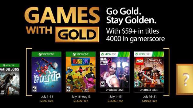 [Confirmado] Estos son los Games With Gold de julio