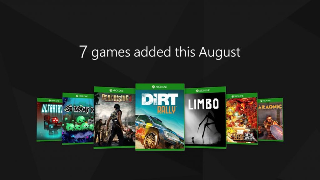 Xbox Game Pass Agosto
