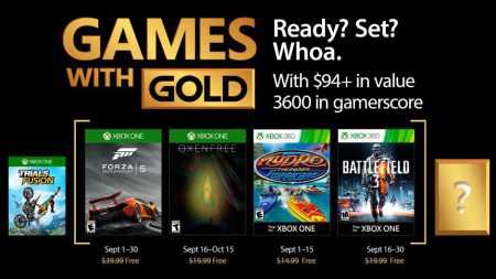 Juegos con Gold Septiembre