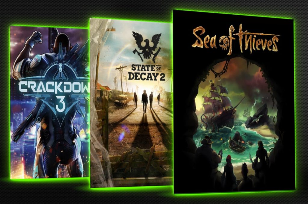 Sea of thieves Crackdown 3 State of decay 2 Xbox Game pass