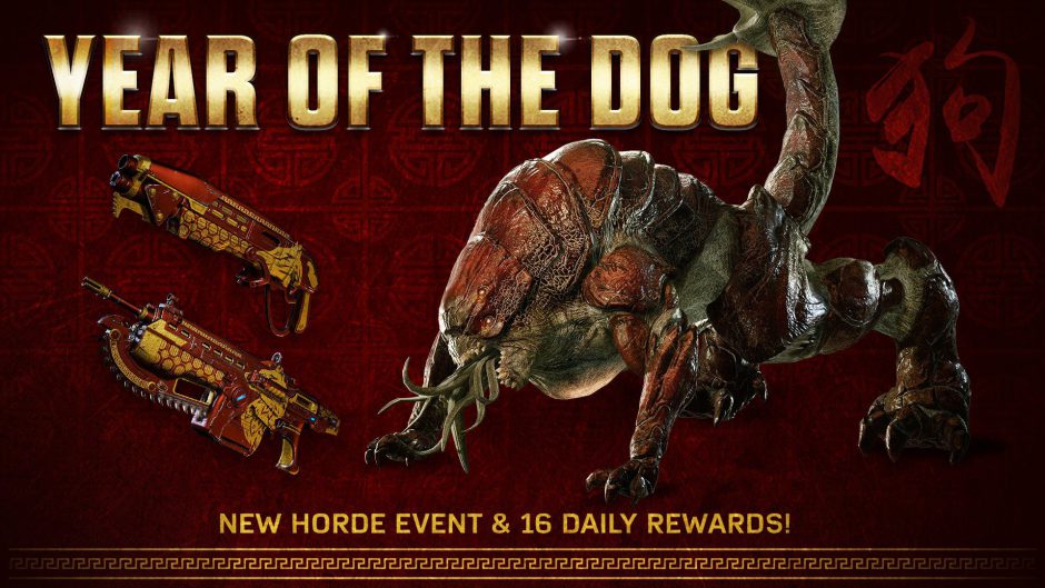 Gears of War 4 celebra el Año del Perro con premios y cuádruple experiencia