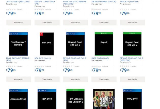 Walmart Canada se vuelve loca: Gears 5, Splinter Cell, Rage 2 o Dragon Quest 2 para Xbox One ya se pueden reservar - La famosa cadena de tiendas Walmart en Canadá acaba de poner una batería de juegos sin presentar a cada cual mas sorprendente. ¿Serán verdad?
