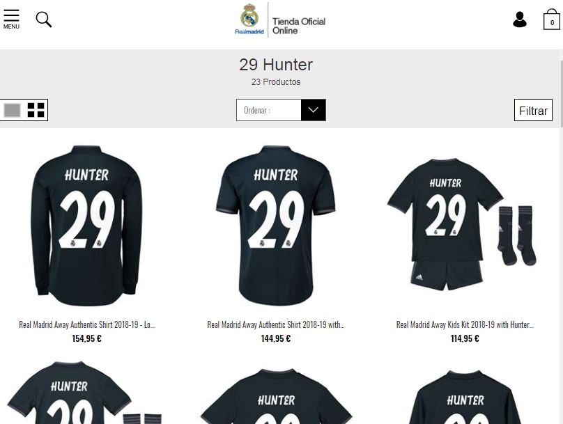 Ya puedes comprar la equipación de Alex Hunter en la tienda del Real Madrid