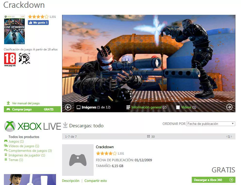 El Primer Crackdown De Xbox 360 Aparece Gratis En La Xbox Store