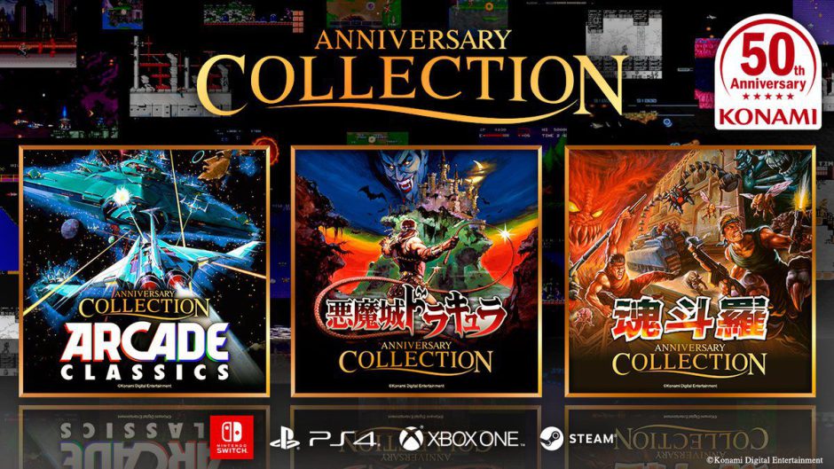 Konami anuncia tres recopilatorios: Arcades, Castlevania y Contra