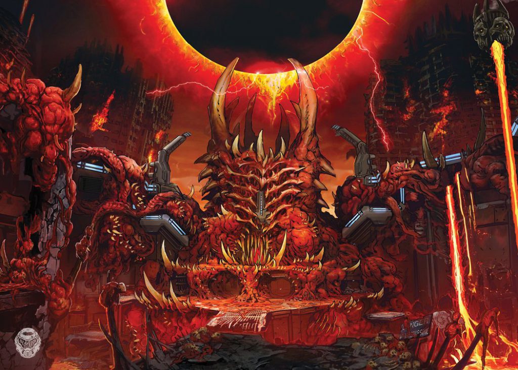 Doom Eternal: un nuevo concept art muestra el Nido Super Gore - Un nuevo concept art publicado en la cuenta oficial de Twitter de Doom nos muestra cómo será el Nido Super Gore de Doom Eternal.
