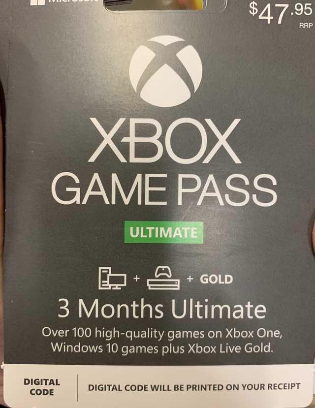 Tarjeta prepago Xbox Game Pass Ultimate