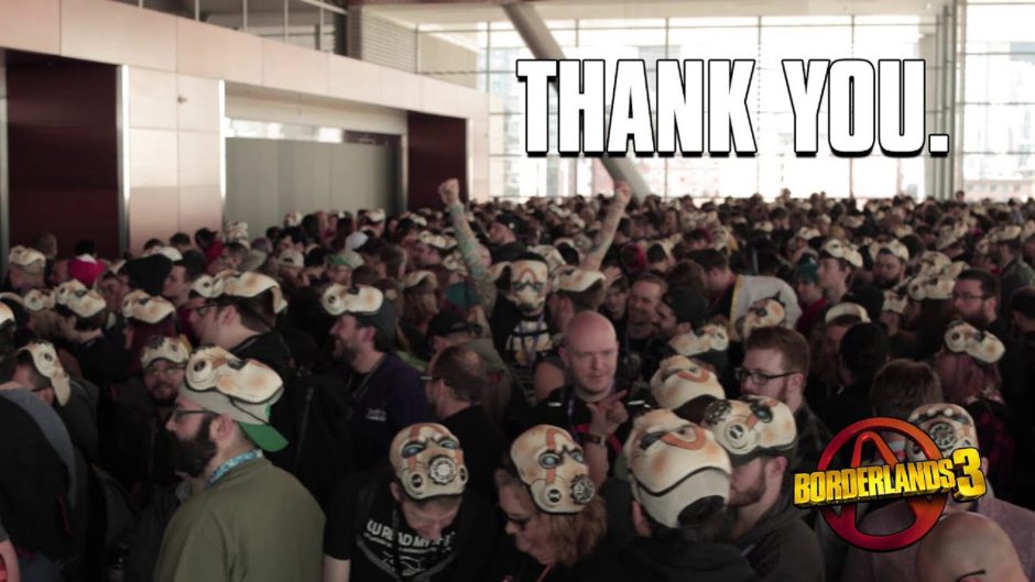 Los desarrolladores de Borderlands 3 agradecen el apoyo a los fans de la saga con un emotivo vídeo