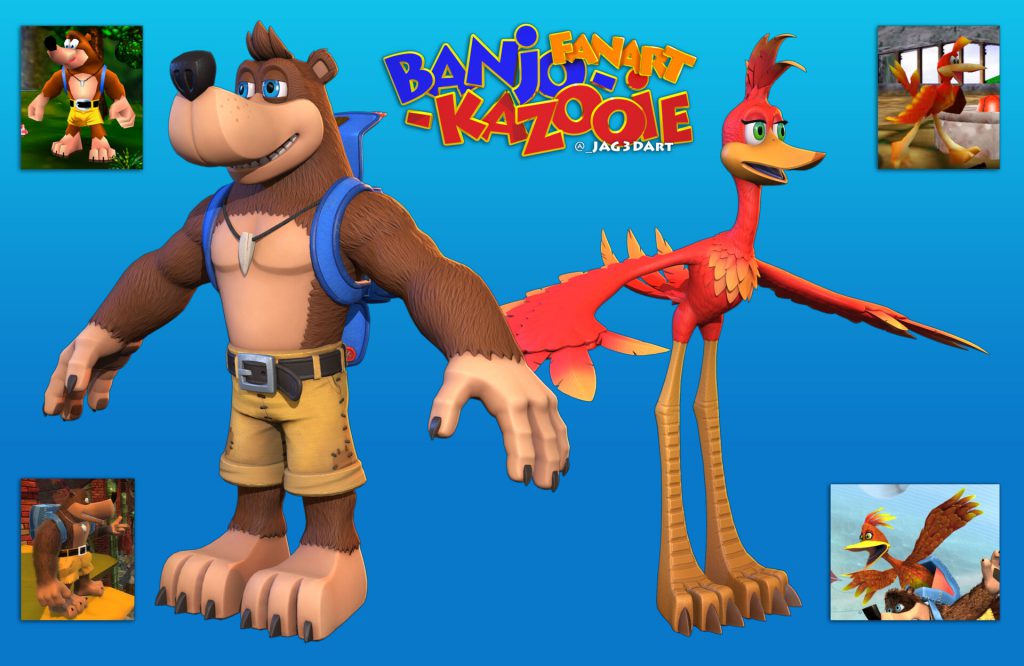 Así es como se vería un remake de Banjo Kazooie para la próxima