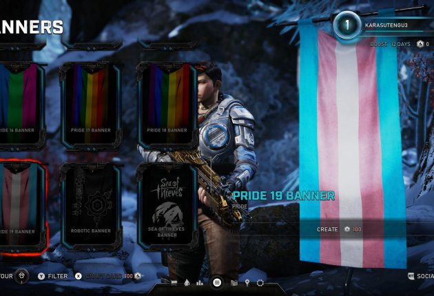 Gears 5 tendrá banderas del orgullo LGTBI en el modo multijugador - Como muchos usuarios, ya hemos podido comprobar que podremos equiparnos banderas del orgullo LGTBI en Gears 5.