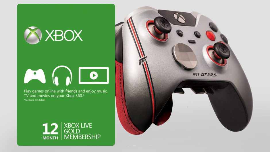 12 meses de Xbox Live Gold, Forza Motorsport 7 y el mando Elite Porsche Edition ¡a 99 euros!