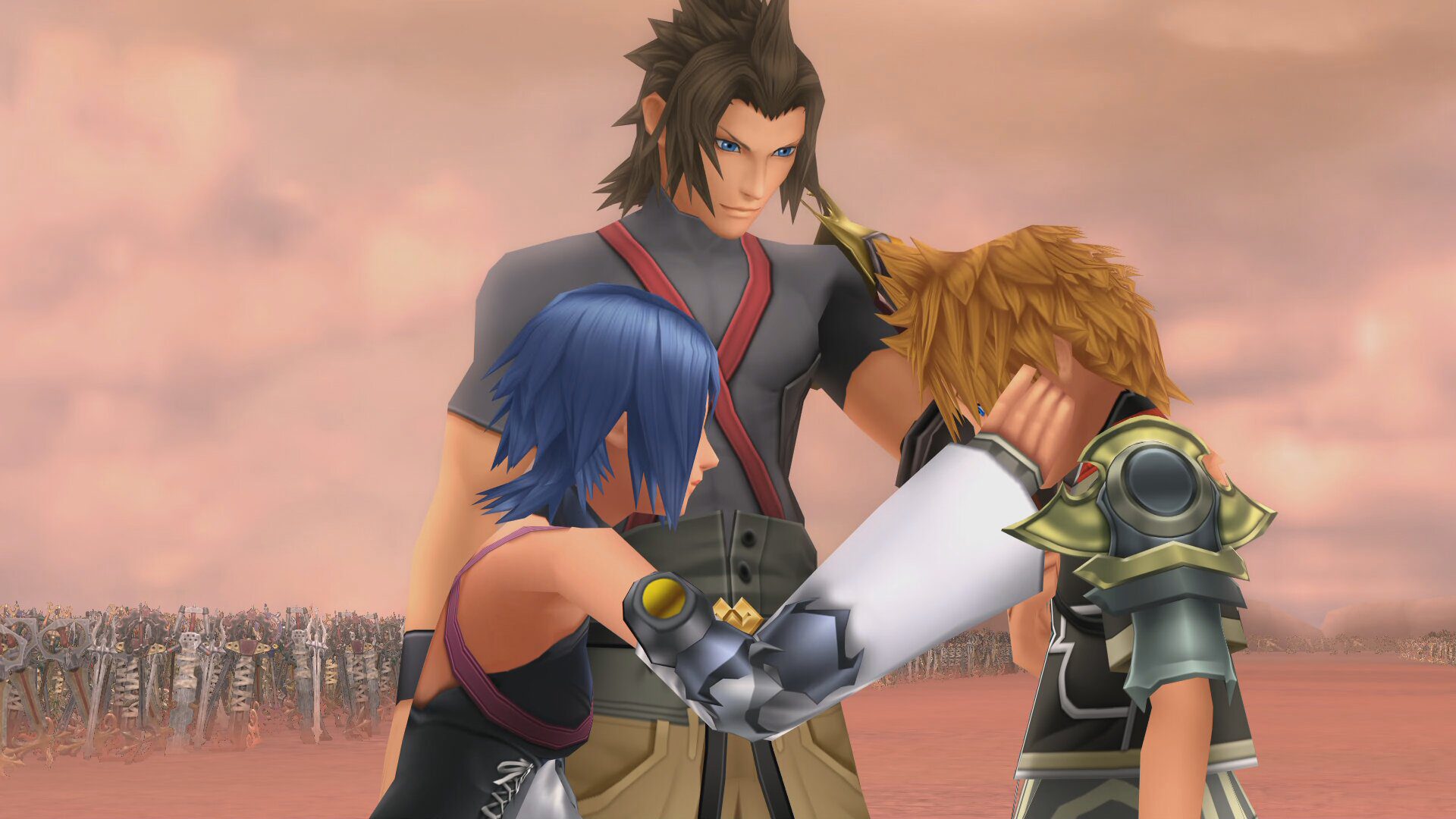 Kingdom Hearts Birthday Birthday MIX Ventus comforted by his friends
