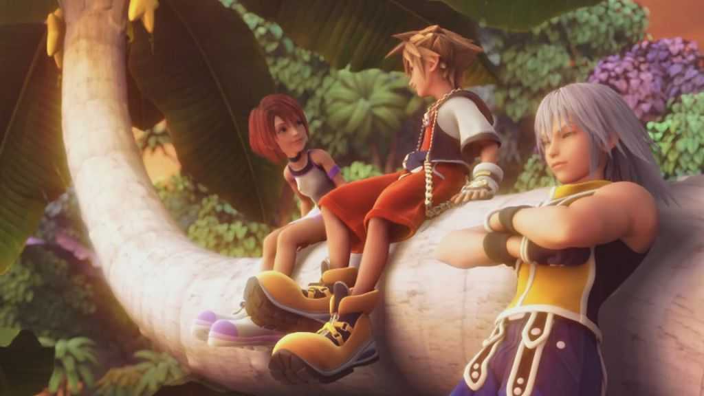 Kingdom Hearts II Final MIX Sora Riku y Kairi