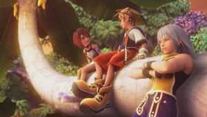 Kingdom Hearts II Final MIX Sora Riku y Kairi