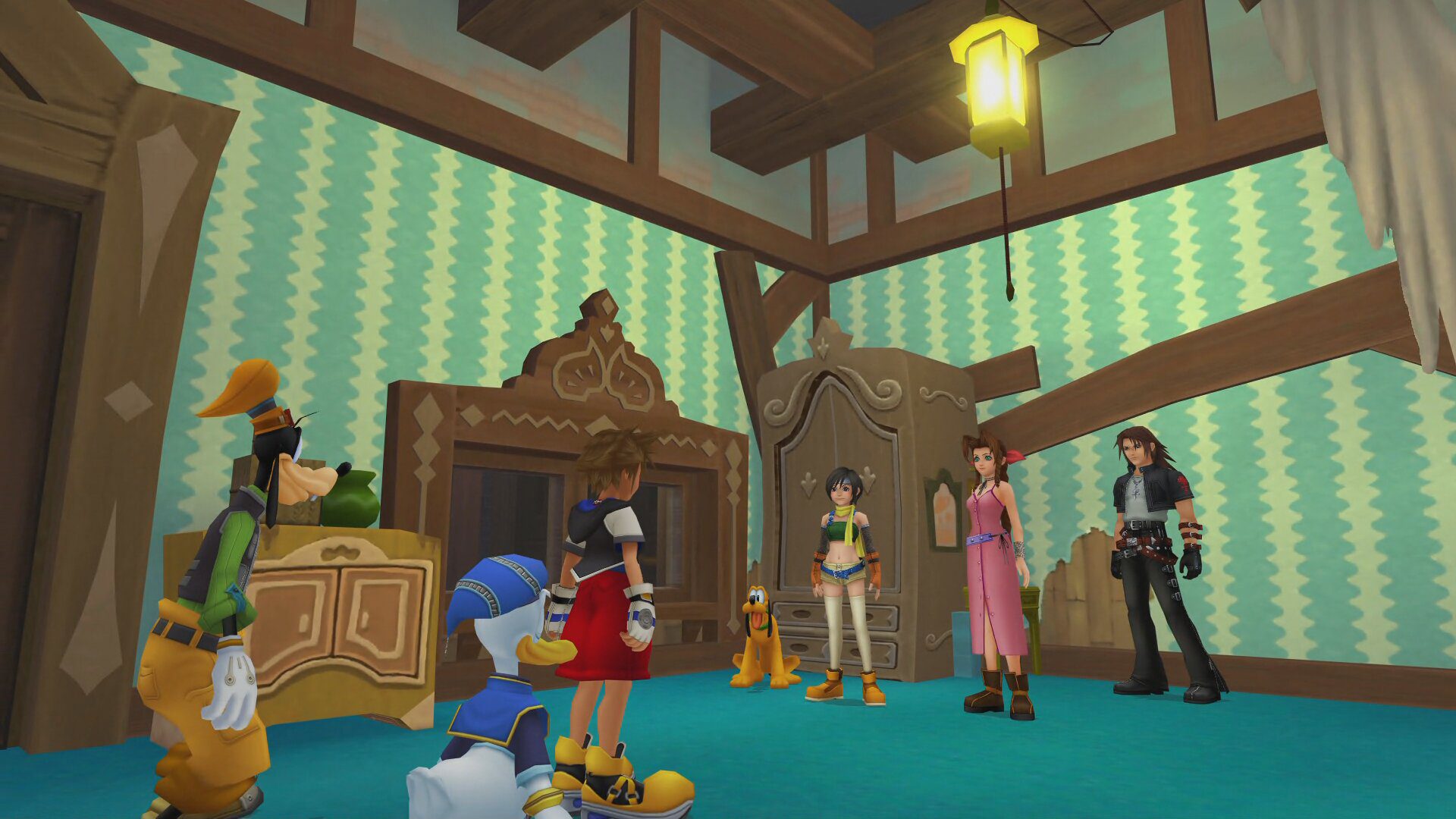 The Kingdom Hearts ReChain of Memories is in memory of Sora, Donald and Goofy and Leon and others