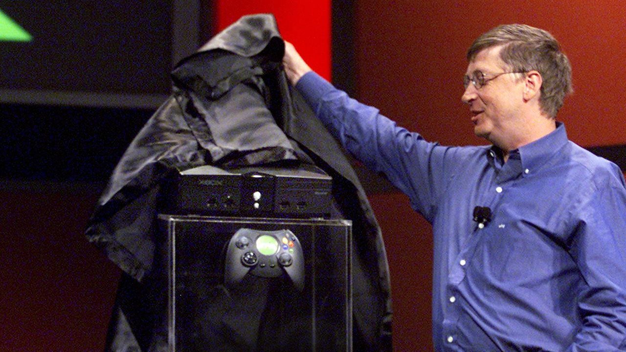 Bill Gates en la presentación de Xbox