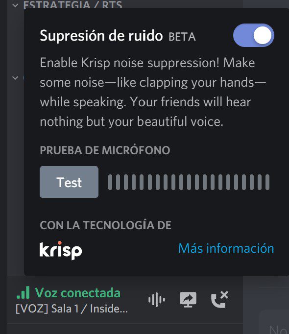 Discord and Crisp are a sound compression menu