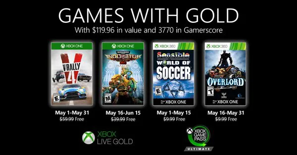 Ya están para descargar los primeros con Gold del mes de mayo - Generacion Xbox