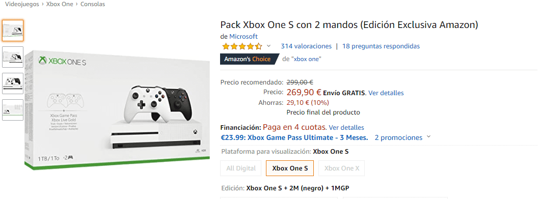Oferta Xbox One S