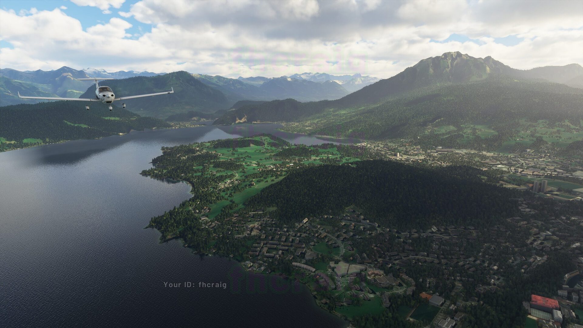 Microsoft Flight Simulator captura 5 paisaje con ciudad
