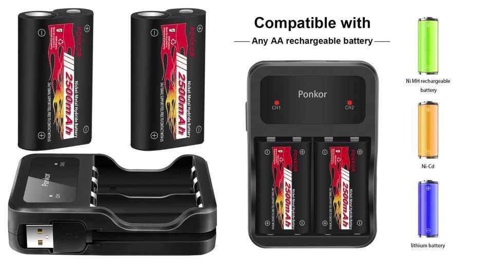 Hazte con las baterías recargables de Ponkor para el mando de Xbox One