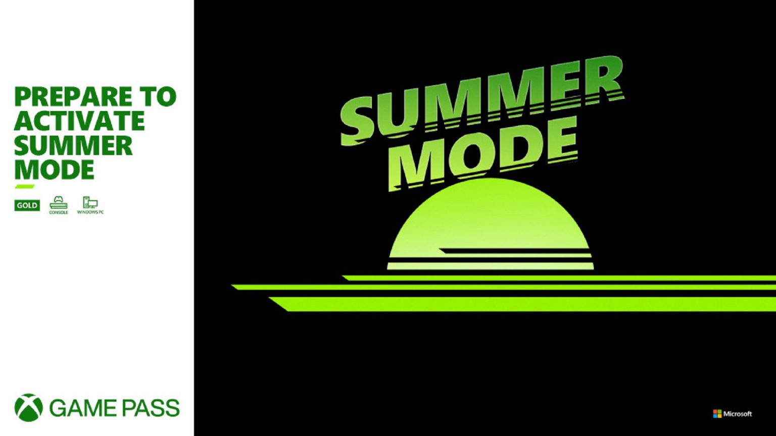 Xbox Game Pass Ultimate Summer Mode