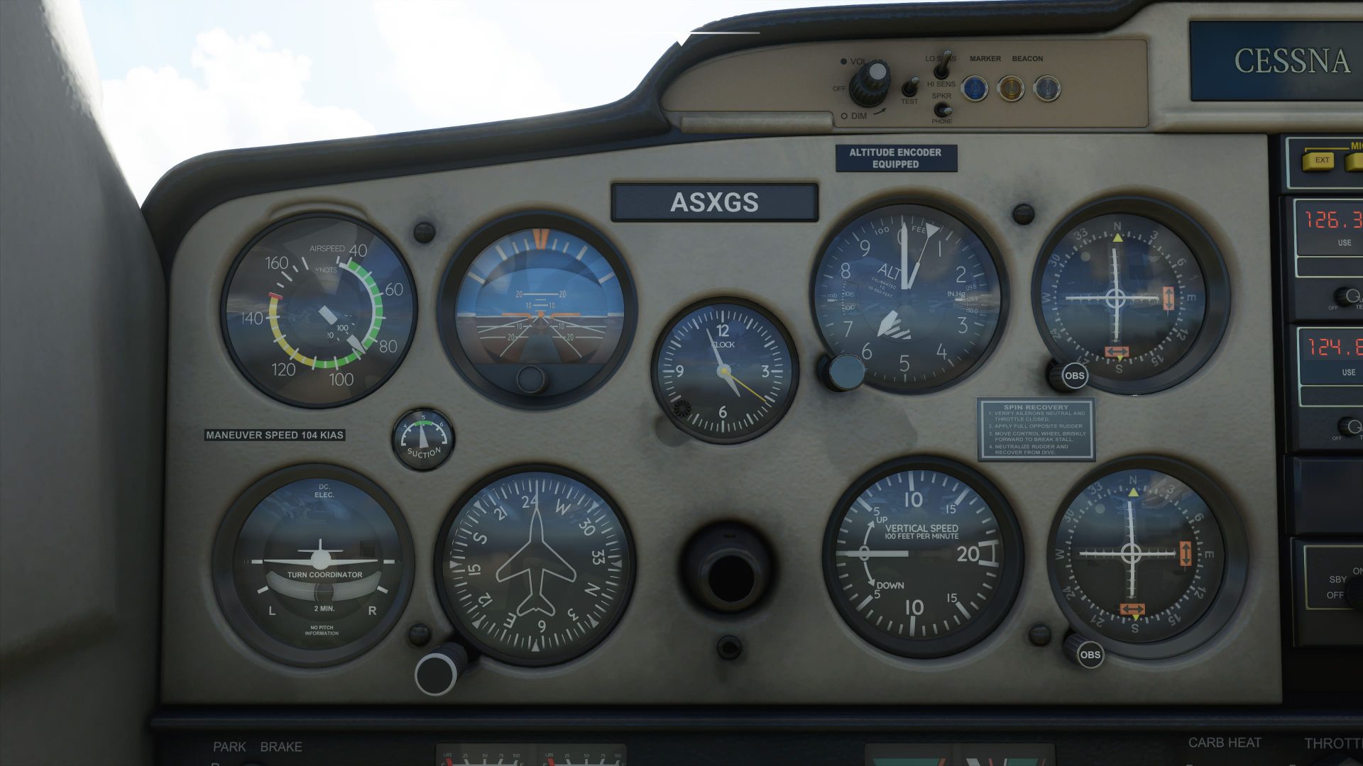 Mandos de un avion más cerca Microsoft Fligth Simulator
