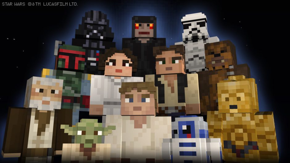 Star Wars llega a Minecraft con baby Yoda incluído