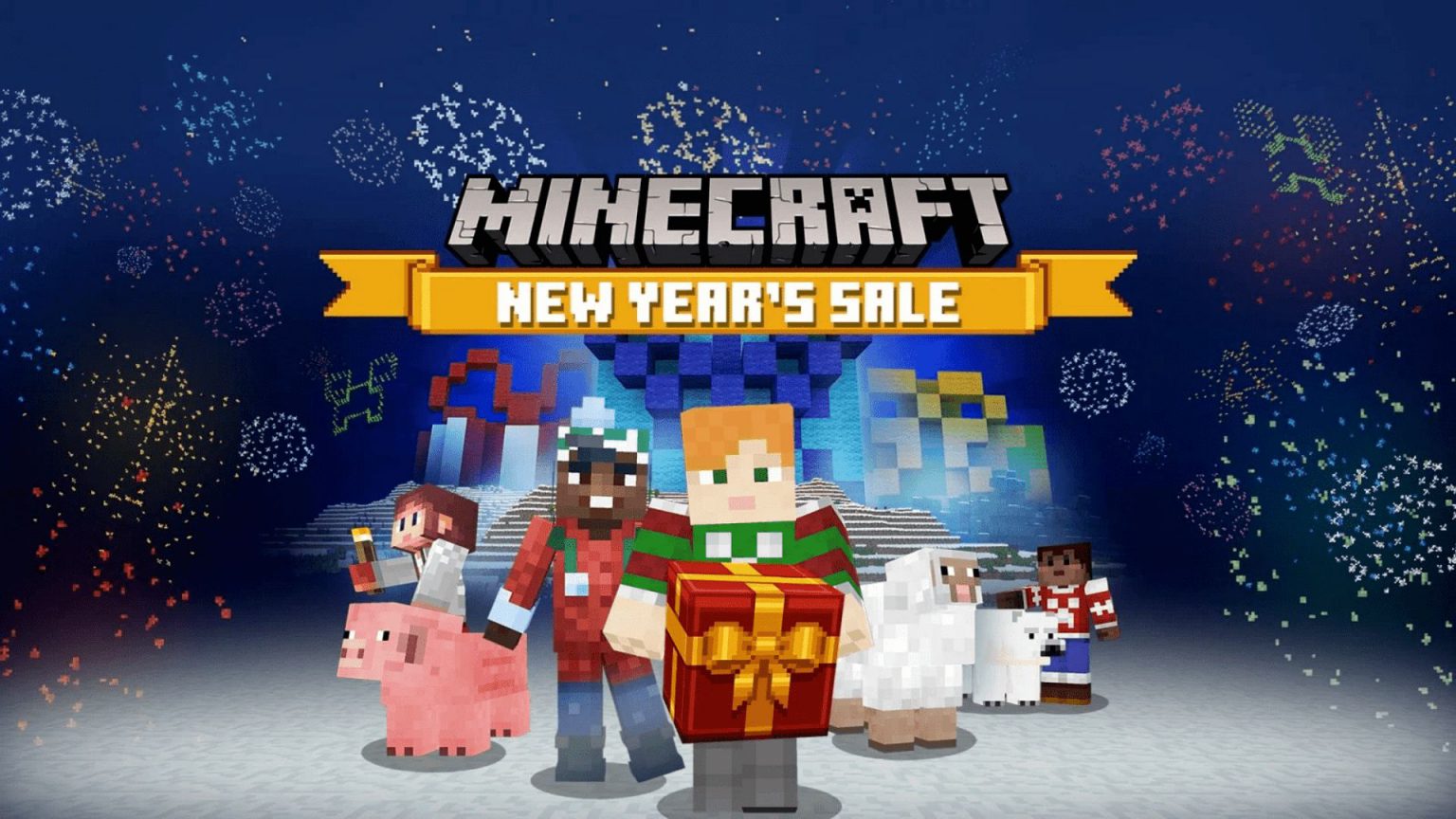 Ofertas de año nuevo de Minecraft portada