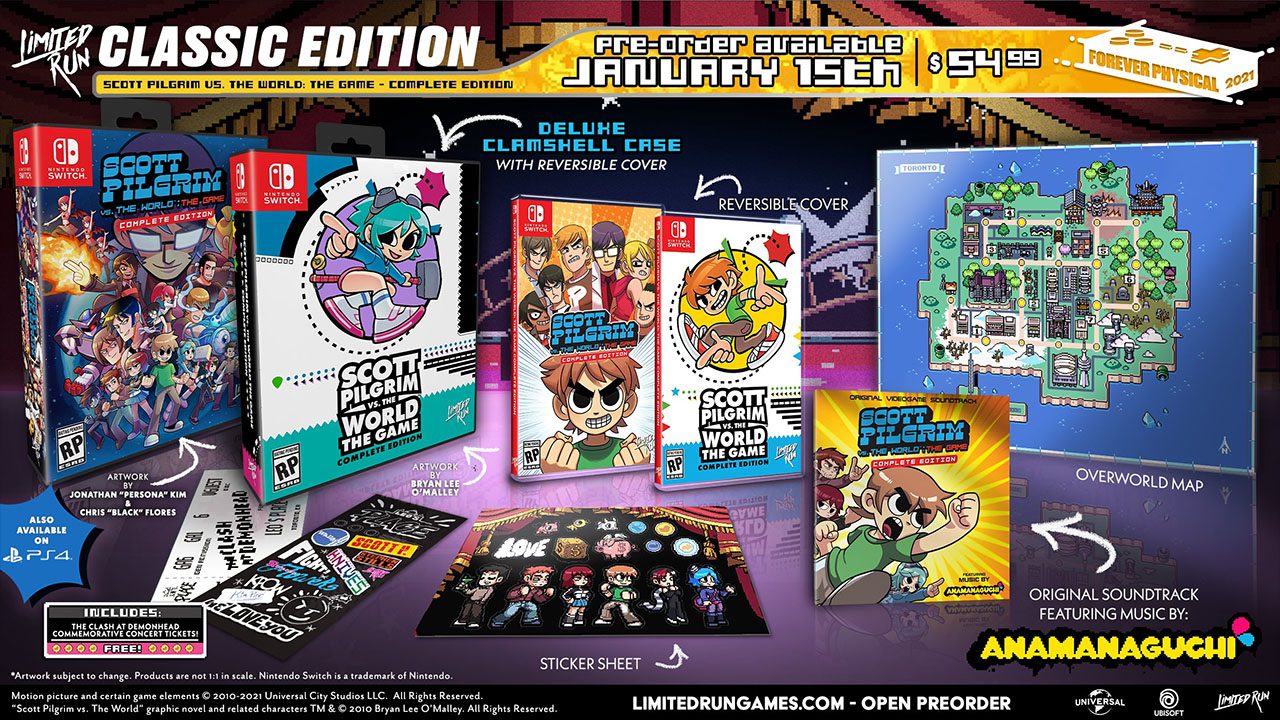 Scott Pilgrim v.  The World: The Game will have multiple physical and collectable editions