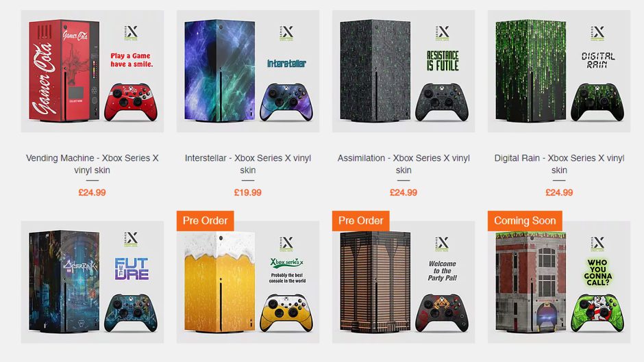 Cambia el aspecto de tu Xbox Series X con los vinilos de Extreme Consoles