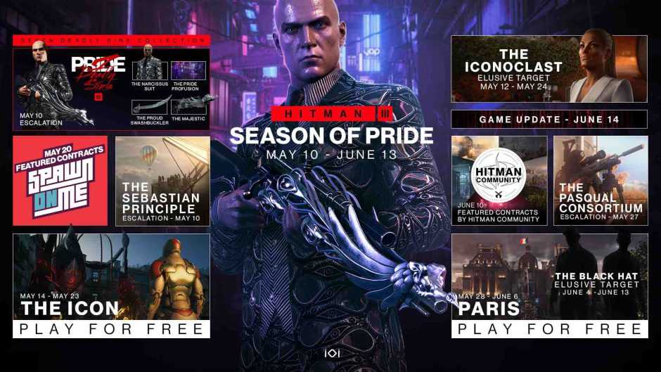 Hitman 3 launches a new season starting today: Season of Pride