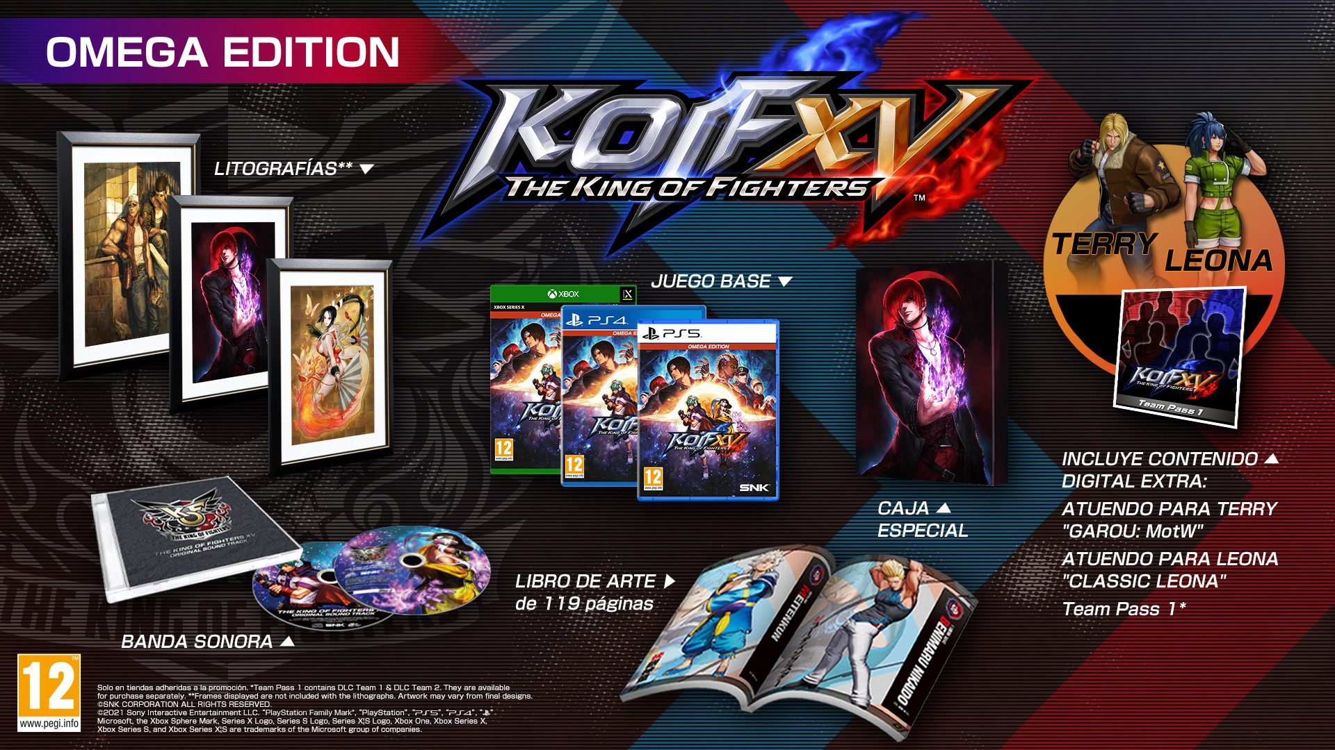 The King Of Fighters XV: Anunciada la edición Omega para Xbox - The King Of Fighters XV contará con una edición especial y limitada en Xbox.