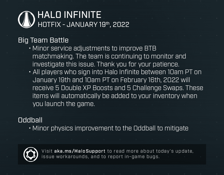 La nueva actualización para Halo Infinite trae los primeros arreglos para Big Team Battle - Halo Infinite ha recibido una actualización que incluye algunos arreglos para los problemas de emparejamiento de Big Team Battle.