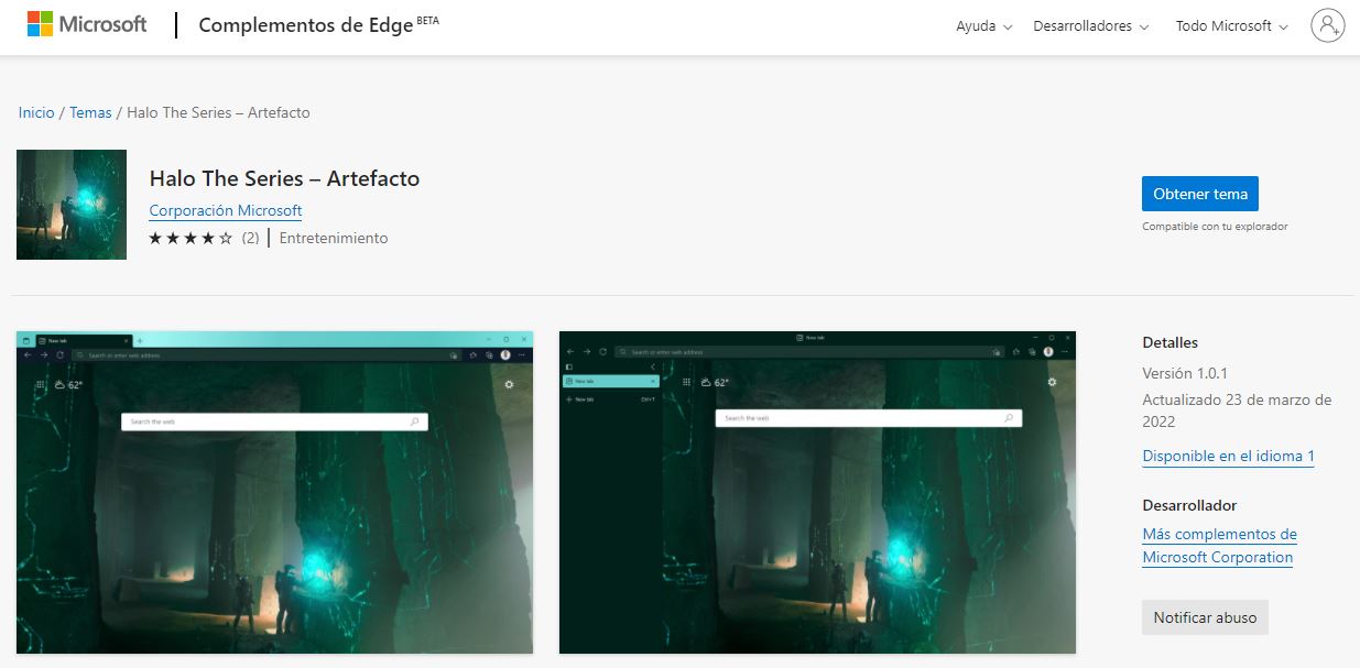 Descarga gratis este tema para Microsoft Edge inspirado en la serie de Halo - Si eres fan de la serie de Halo de Paramount+ y además usas el navegador Edge de Microsoft, aprovecha este tema gratuito para personalizar tu experiencia.