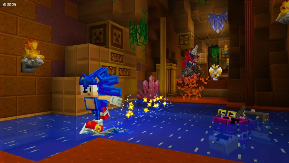 En colaboración con SEGA, Sonic recibe una actualización en Minecraft