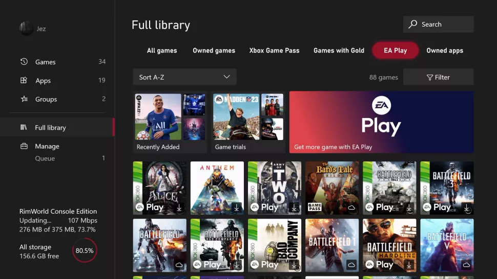 Xbox mejora sustancialmente la librería de juegos de nuestras consolas - La Librería de Juegos de tu Xbox One o Xbox Series mejorará sustancialmente respecto a la visualización del catálogo.