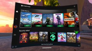 Xbox Cloud gaming - Realidad virtual VR