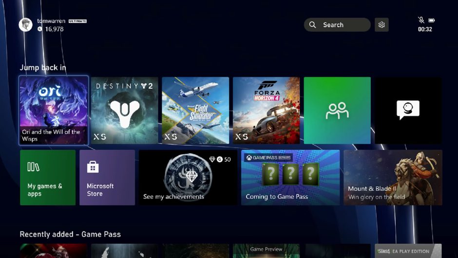 Xbox mejorará la visibilidad de los fondos de pantalla en Xbox