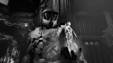 halo infinite blanco y negro generacionxbox